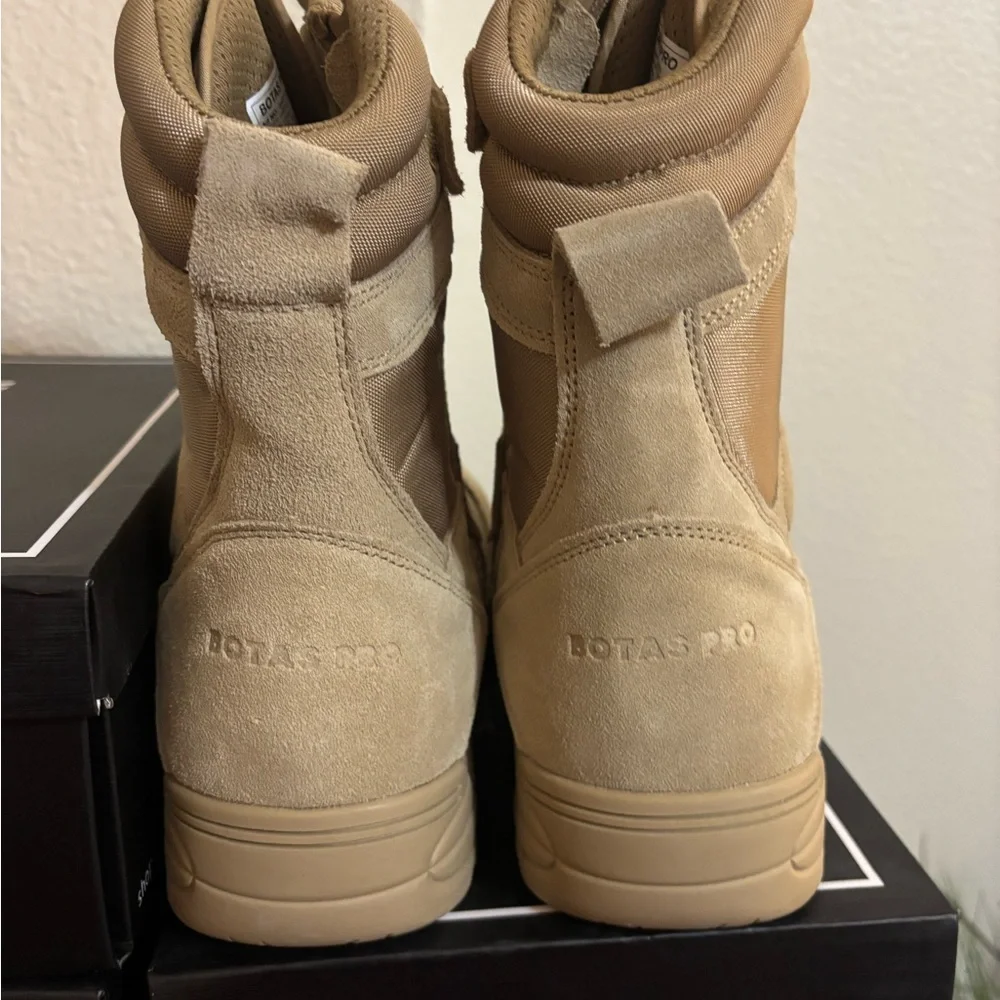 Men’s 8 inch side zipper rubber sole tactical boots - Picture 5 of 7